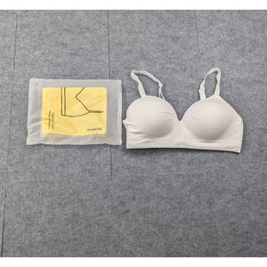 Truekind Supportive Comfort Wireless Shaping Bra Womens Large White Minimal
